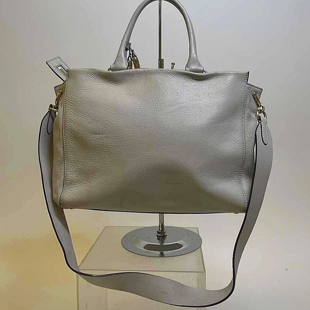 Kate Spade Taupe Shoulder Bag with Tassel - Picture 4 of 6